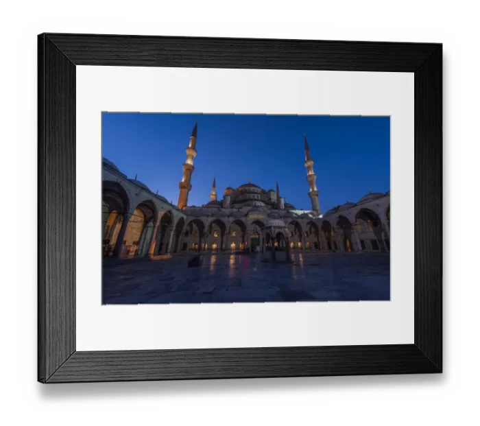 Framed Print : The Blue Mosque in Istanbul, Turkey