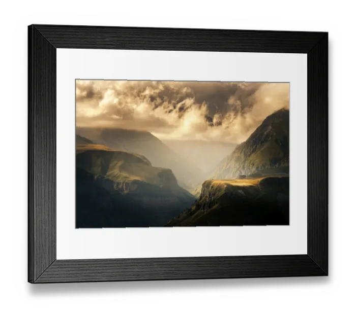 Framed Print : Mountains of Georgia Beautiful landscapes with hig Framed Print : Mountains of Georgia Beautiful landscapes with hig
