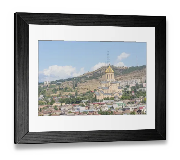Framed Print : Panoramic view of Tbilisi, Georgia, Europe Framed Print : Panoramic view of Tbilisi, Georgia, Europe