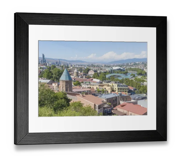 Framed Print : Panoramic view of Tbilisi, Georgia, Europe Framed Print : Panoramic view of Tbilisi, Georgia, Europe