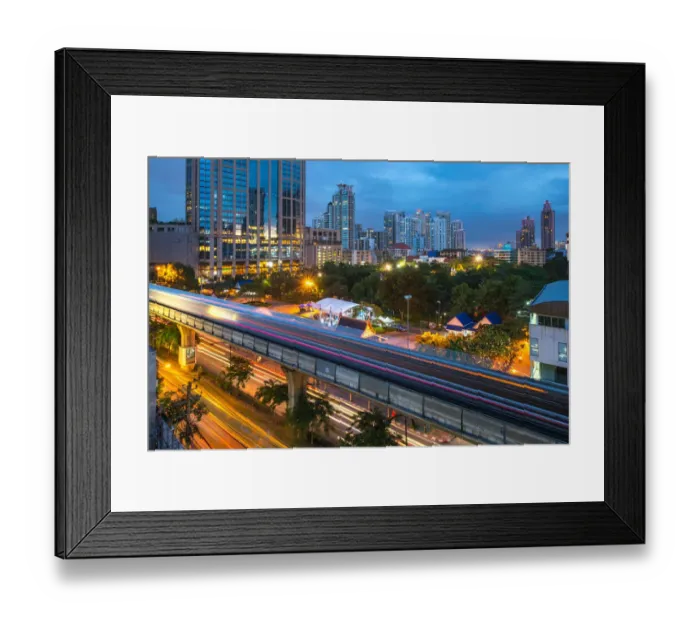 Framed Print : Sky train in bangkok Framed Print : Sky train in bangkok