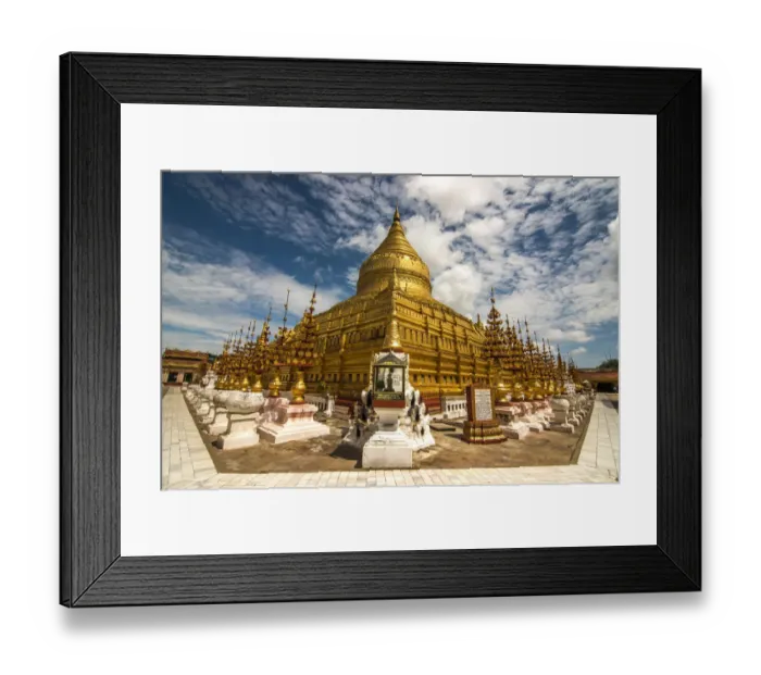 Framed Print : Shwezigon Paya, Bagan, Myanmar Framed Print : Shwezigon Paya, Bagan, Myanmar