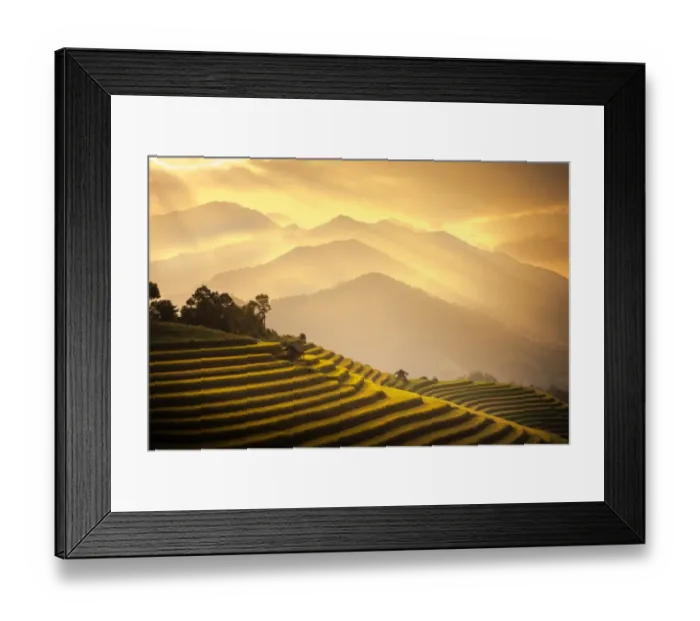 Framed Print : Rice terraces in Mu Cang Chai, North Vietnam Framed Print : Rice terraces in Mu Cang Chai, North Vietnam