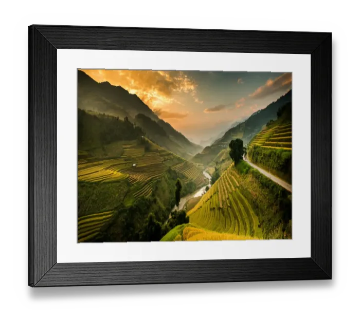 Framed Print : Rice terraces in Mu Cang Chai, North Vietnam Framed Print : Rice terraces in Mu Cang Chai, North Vietnam