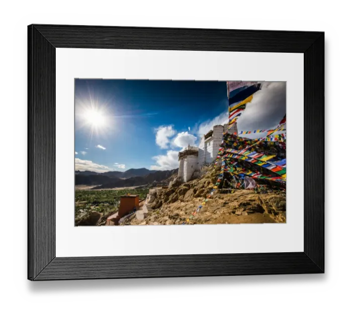 Framed Print : Namgyal Tsemo Monastery Framed Print : Namgyal Tsemo Monastery