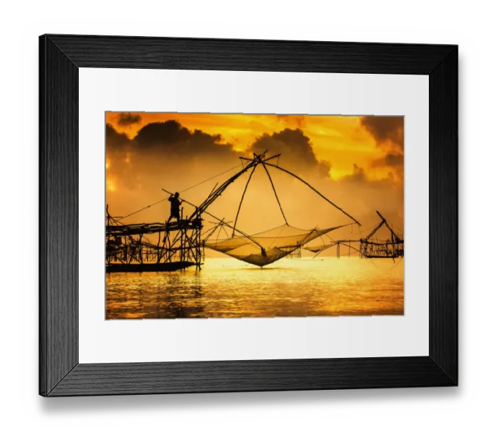 Framed Print : Fisherman Prakpra thailand Framed Print : Fisherman Prakpra thailand