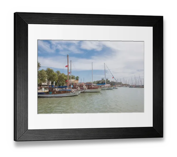 Framed Print : Old town Kaleici in Antalya, Turkey