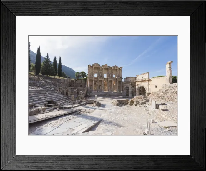 Framed Print : Celsus Library in Ephesus, Turkey Framed Print : Celsus Library in Ephesus, Turkey