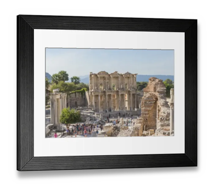 Framed Print : Celsus Library in Ephesus, Turkey