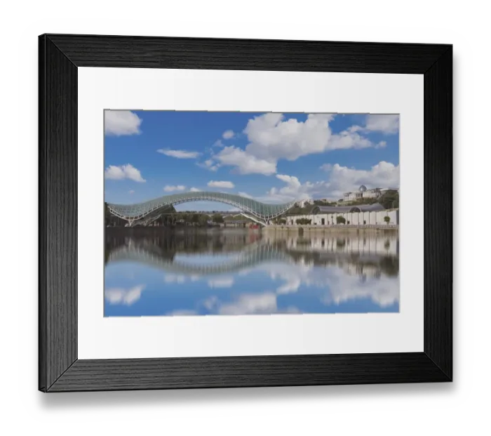 Framed Print : Bridge of Peace in Tbilisi