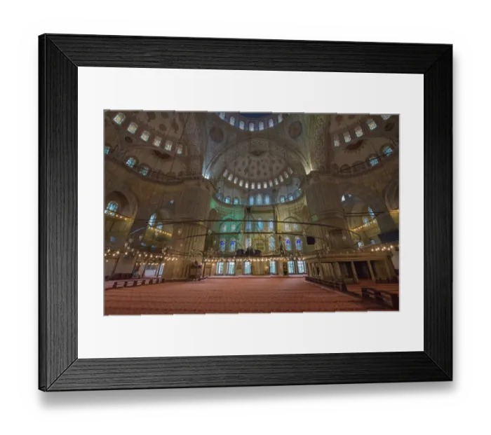 Framed Print : Interior of the Sultanahmet Mosque Framed Print : Interior of the Sultanahmet Mosque