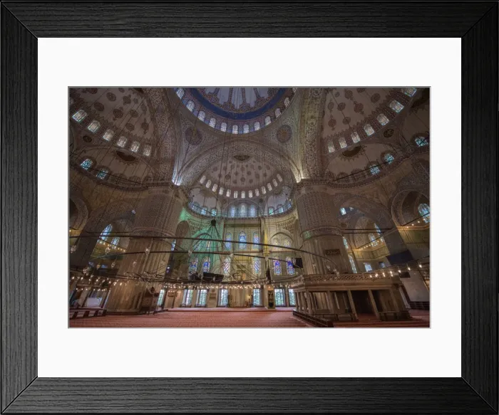 Framed Print : Interior of the Sultanahmet Mosque Framed Print : Interior of the Sultanahmet Mosque