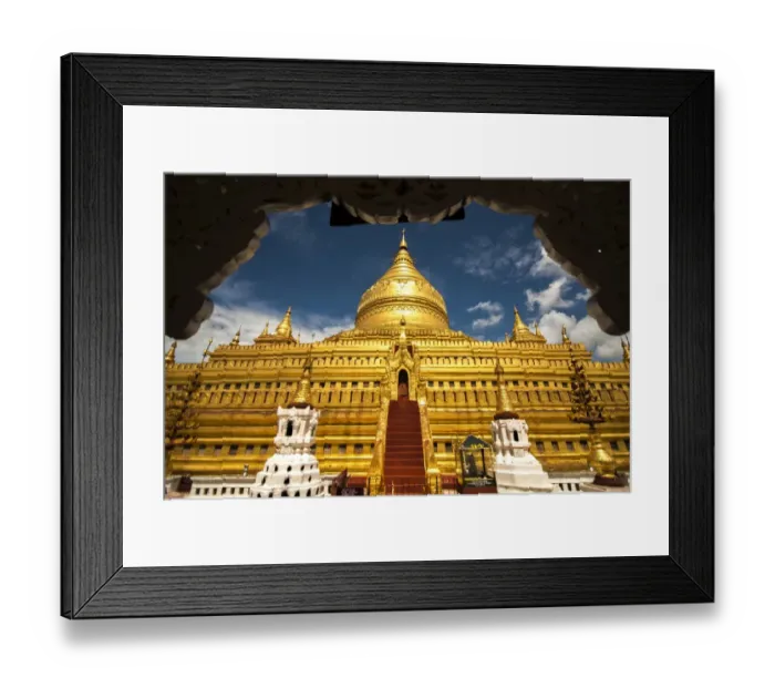 Framed Print : Shewezigon Pagoda Framed Print : Shewezigon Pagoda