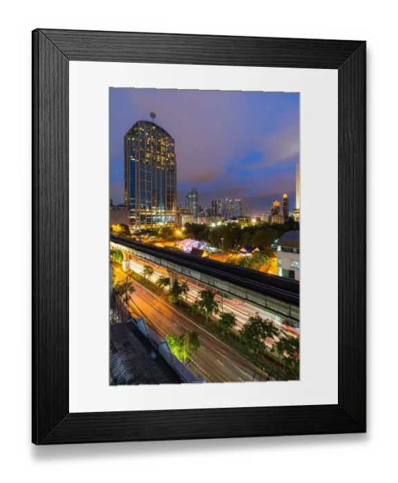 Framed Print : Sky train in bangkok Framed Print : Sky train in bangkok