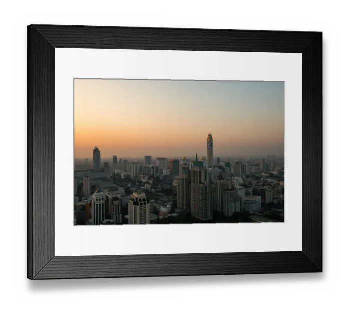 Framed Print : Bangkok skyline