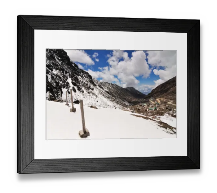 Framed Print : view from Tsomgo_lake Framed Print : view from Tsomgo_lake