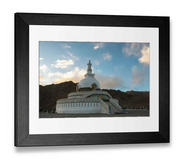 Framed Print : Shanti Stupa Framed Print : Shanti Stupa