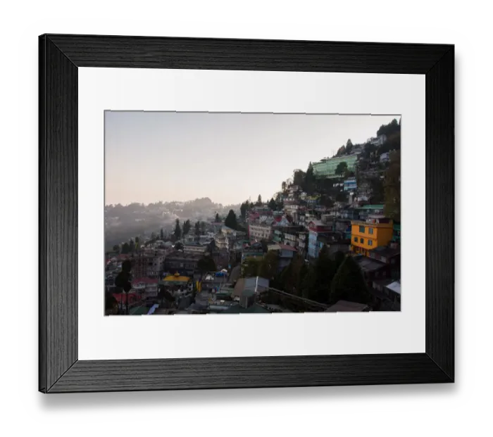 Framed Print : Gangtok in North Sikkim, India Framed Print : Gangtok in North Sikkim, India