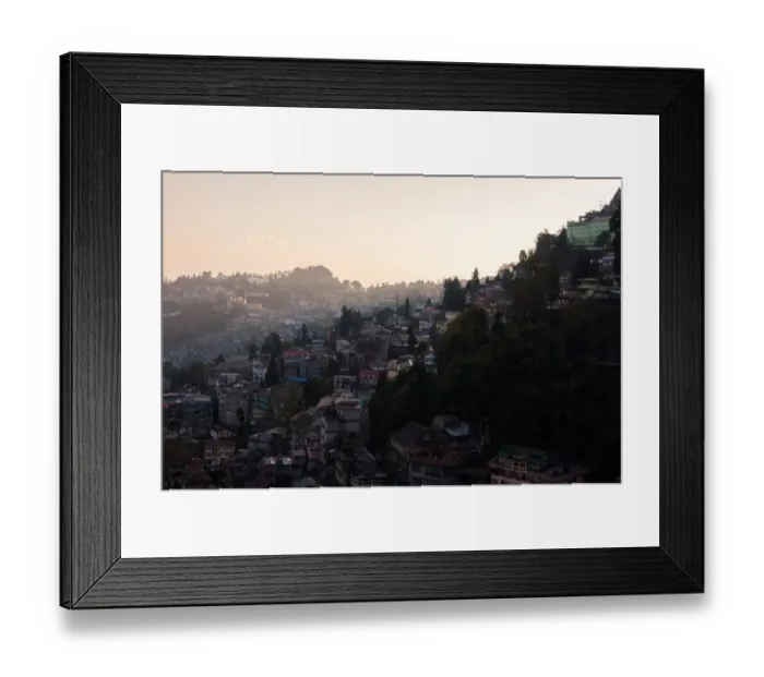 Framed Print : Gangtok in North Sikkim, India Framed Print : Gangtok in North Sikkim, India