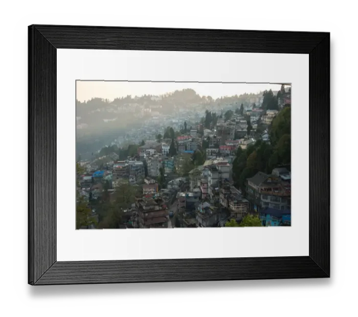 Framed Print : Gangtok in North Sikkim, India Framed Print : Gangtok in North Sikkim, India