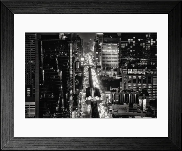 Framed Print : Bangkok black and white Framed Print : Bangkok black and white