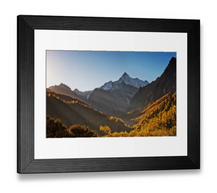 Framed Print : Aden yading mountains in China Framed Print : Aden yading mountains in China