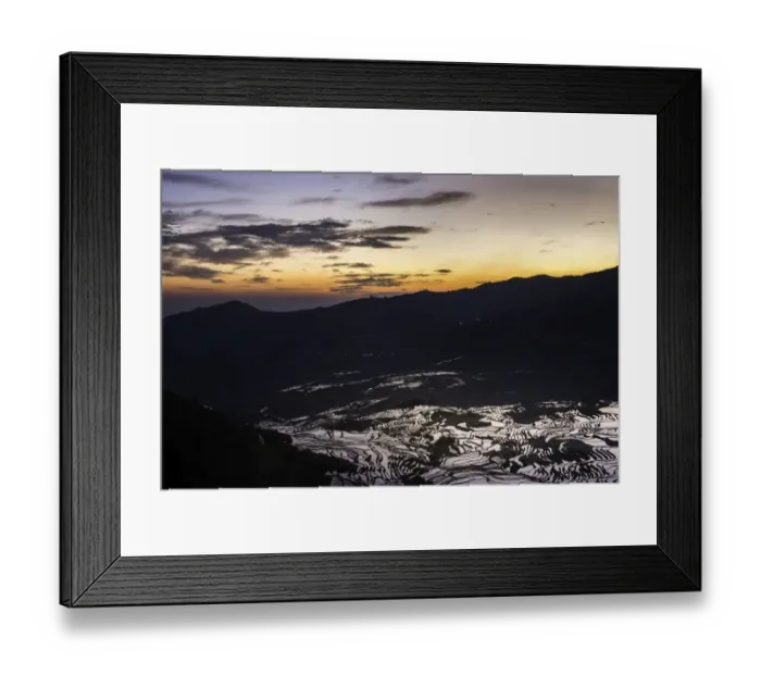 Framed Print : Yuanyang Rice Terraces