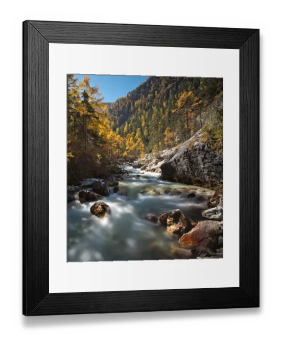 Framed Print : Landscape of autumn at Chongu pasture in Yading Framed Print : Landscape of autumn at Chongu pasture in Yading