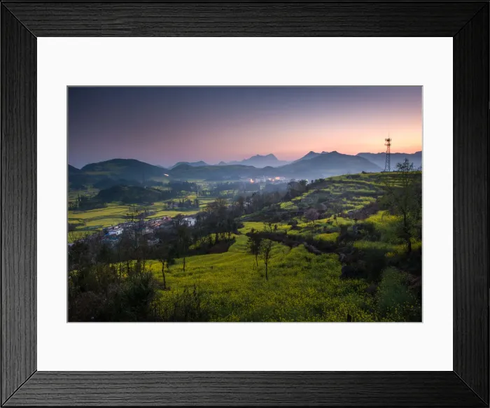 Framed Print : Rapeseed fields in Luoping Framed Print : Rapeseed fields in Luoping