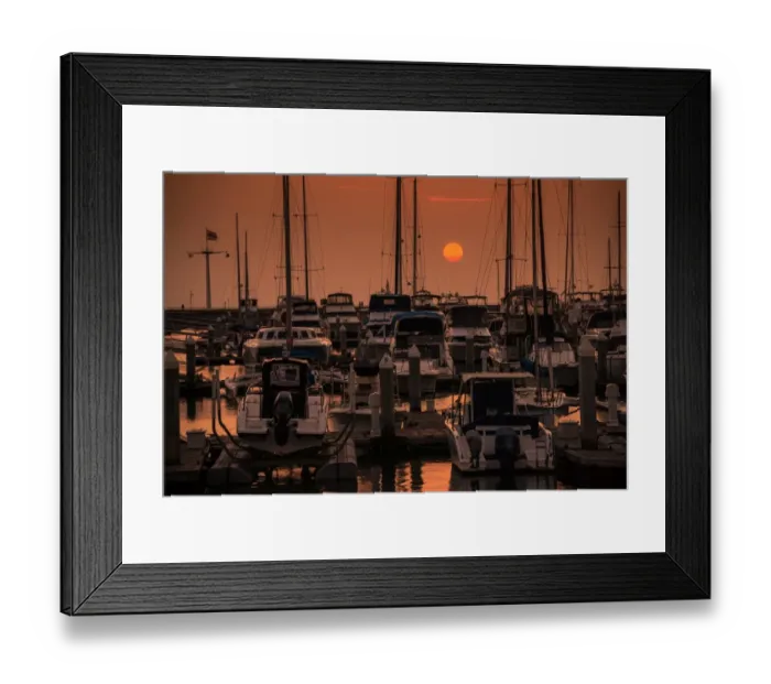 Framed Print : Yacht club