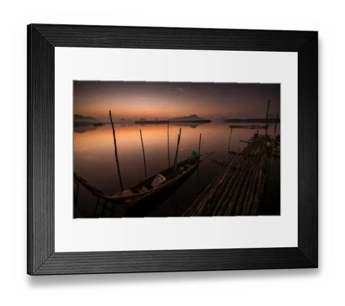 Framed Print : Twilight boat Framed Print : Twilight boat