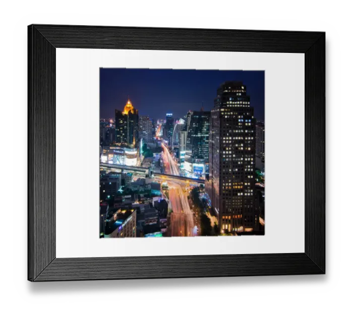 Framed Print : Bangkok Cityscape Skyline Framed Print : Bangkok Cityscape Skyline