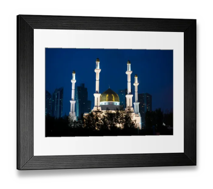 Framed Print : Nur Astana Mosque, Astana, Kazakhstan Framed Print : Nur Astana Mosque, Astana, Kazakhstan