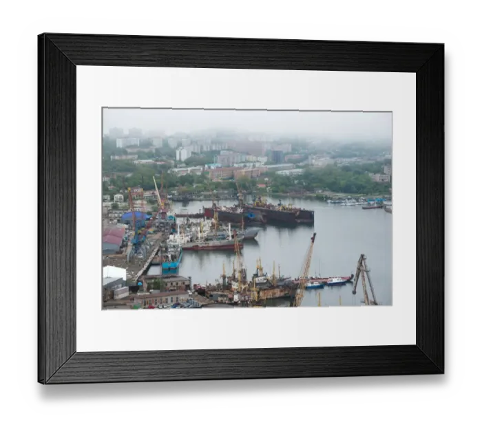 Framed Print : Vladivostok cityscape