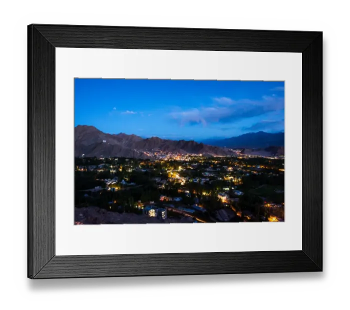 Framed Print : Leh city by night Framed Print : Leh city by night