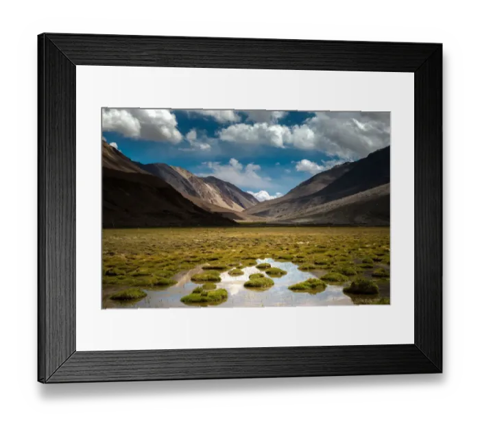 Framed Print : Reflection lake near Pangong lake Framed Print : Reflection lake near Pangong lake