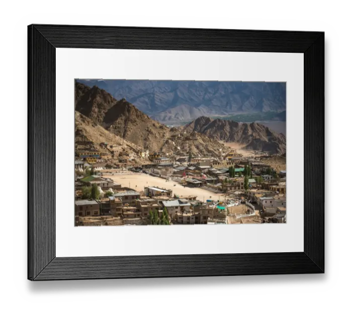 Framed Print : Leh Ladakh city