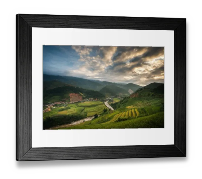 Framed Print : Rice terrace, Vietnam Framed Print : Rice terrace, Vietnam