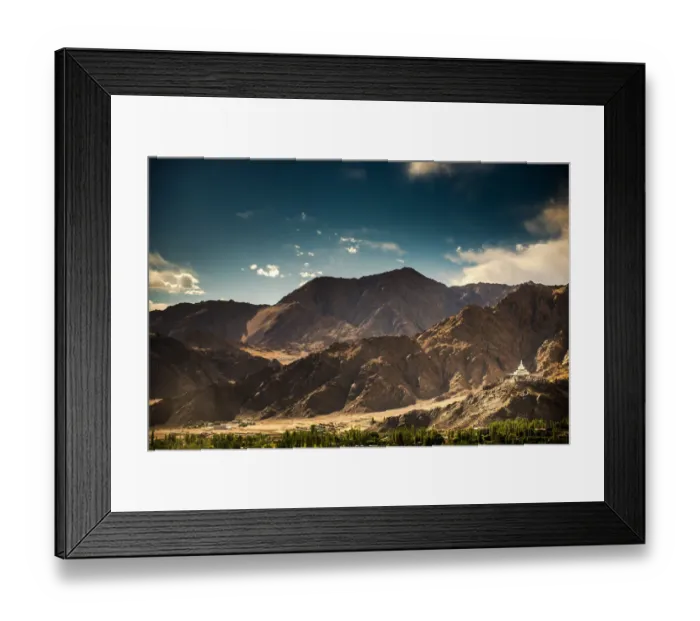 Framed Print : Shanti Stupa Framed Print : Shanti Stupa