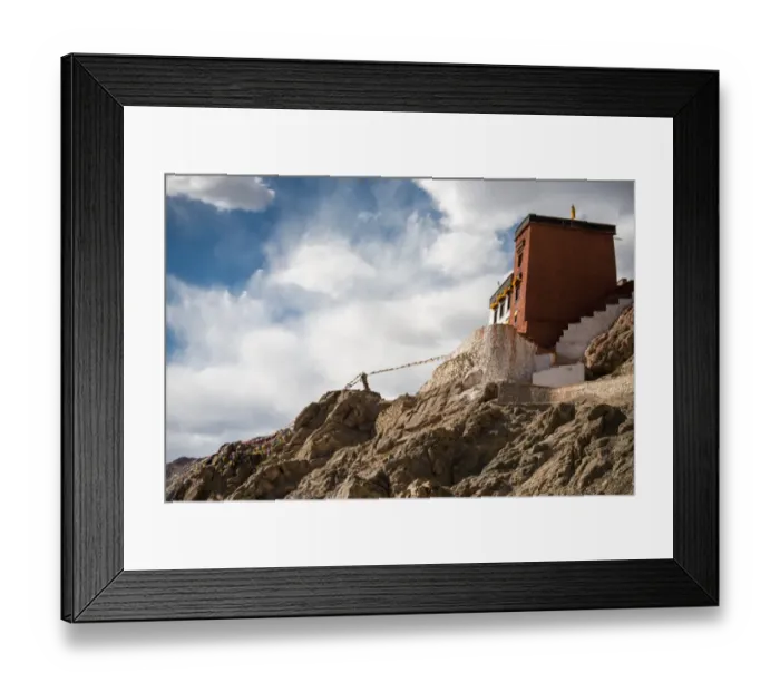 Framed Print : Namgyal Tsemo Monastery