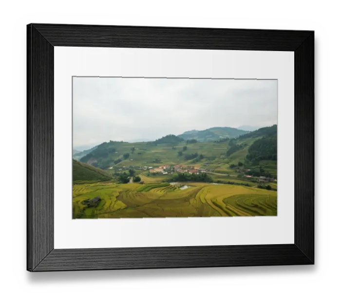 Framed Print : Rice terraces in Mu Cang Chai, North Vietnam Framed Print : Rice terraces in Mu Cang Chai, North Vietnam
