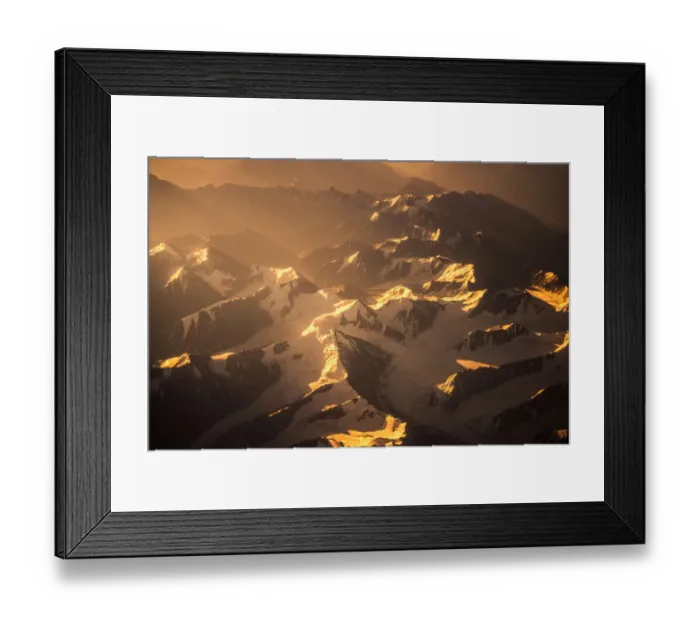 Framed Print : Himalayas mountains Everest range panorama aerial
