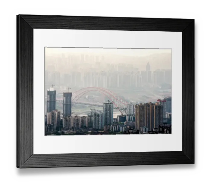 Framed Print : Yangtze river bridge in Chongqing Framed Print : Yangtze river bridge in Chongqing
