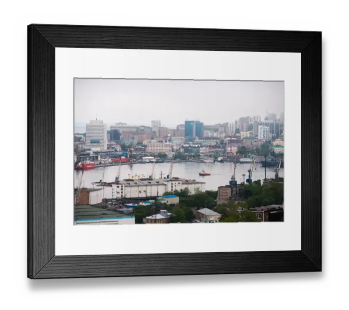 Framed Print : Russian port Vladivostok Framed Print : Russian port Vladivostok