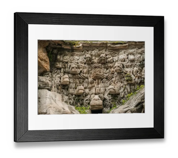 Framed Print : Dazu Caves, China Framed Print : Dazu Caves, China