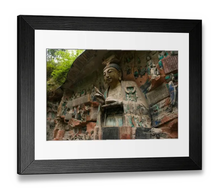 Framed Print : Dazu Caves, China Framed Print : Dazu Caves, China