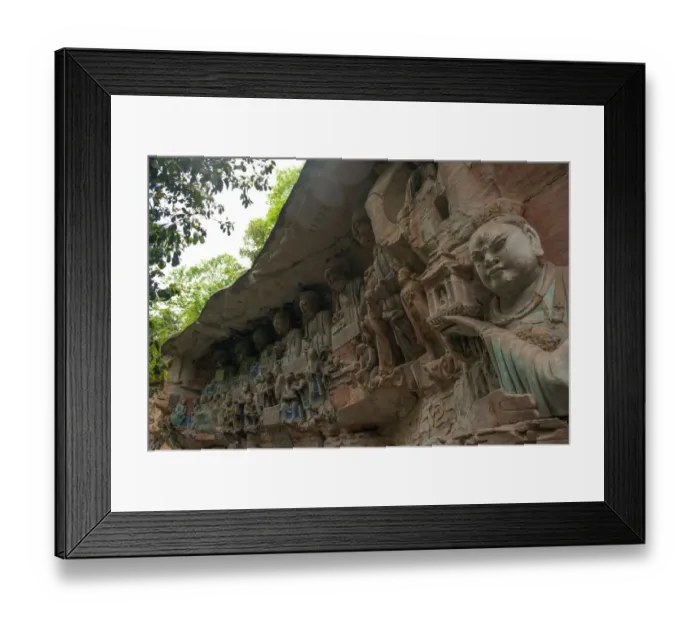 Framed Print : Dazu Caves, China
