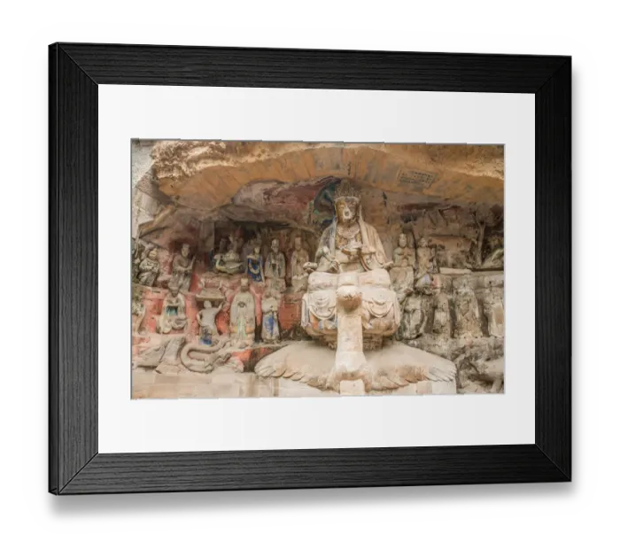 Framed Print : Dazu Caves, China Framed Print : Dazu Caves, China