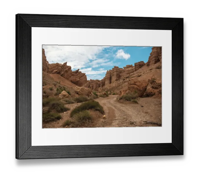 Framed Print : Charyn canyon in the Kazakhstan
