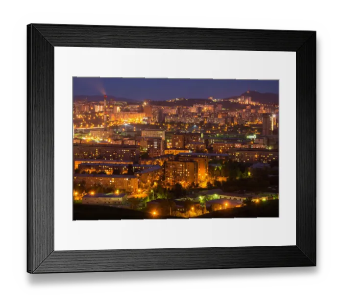 Framed Print : Krasnoyarsk by night Framed Print : Krasnoyarsk by night